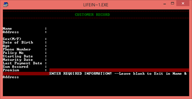 LIC Management System in C++