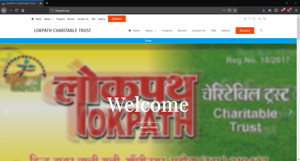Lokpath Charitable Trust Website